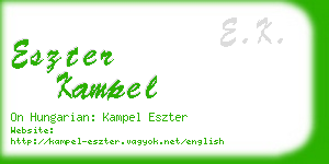 eszter kampel business card